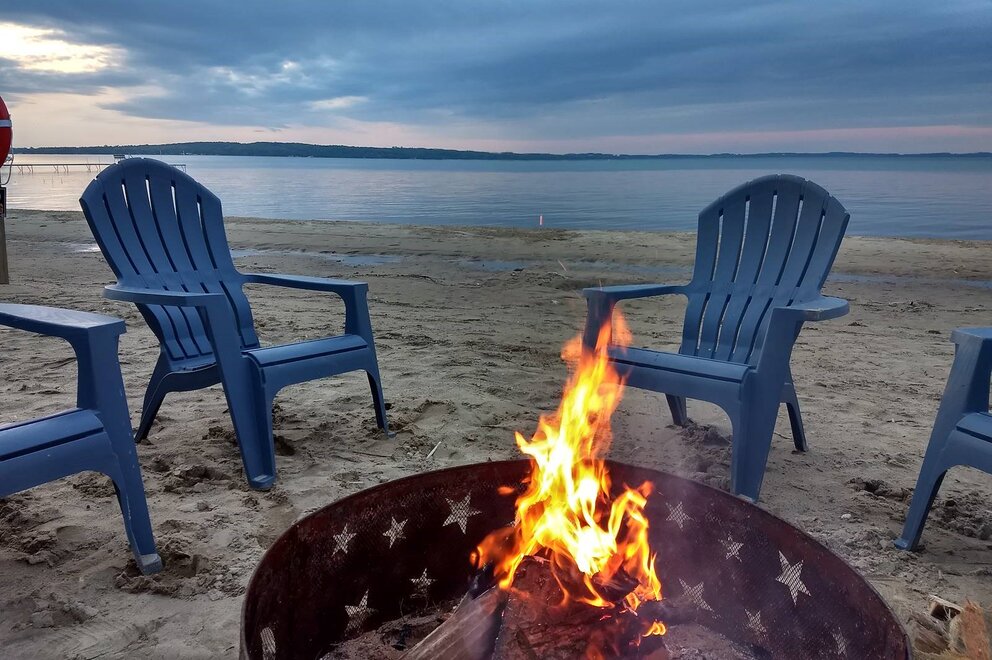 Beach Fire on East Bay